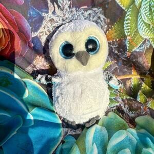 Ty Beanie Boo Spells Small Gray & White Owl Plush – EUC